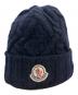MONCLER（モンクレール）の古着「ロゴワッペンニット帽」｜ネイビー