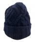 MONCLER (モンクレール) ロゴワッペンニット帽 ネイビー：12000円