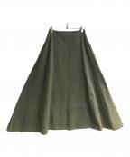 MADISON BLUEマディソンブルー）の古着「マキシフレアスカート」｜カーキ
