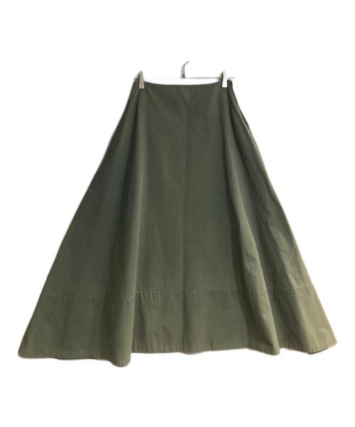 MADISON BLUE（マディソンブルー）MADISON BLUE (マディソンブルー) マキシフレアスカート カーキ サイズ:Ｍの古着・服飾アイテム