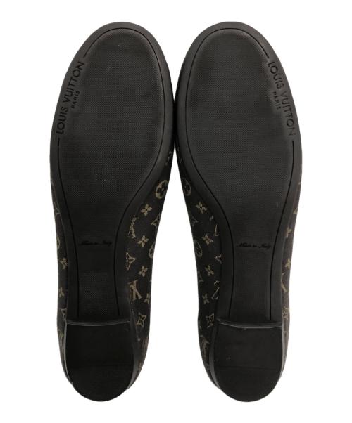 LOUIS VUITTON（ルイ ヴィトン）LOUIS VUITTON (ルイ ヴィトン) モノグラムミニランバレエシューズ ブラウン サイズ:38の古着・服飾アイテム