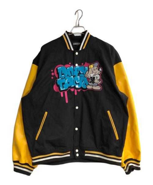 GALFY（ガルフィー）GALFY (ガルフィー) わんわん落書きスタジャン ブラック サイズ:XLの古着・服飾アイテム