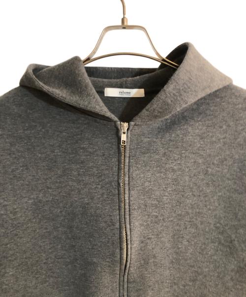 JOURNAL STANDARD relume（ジャーナルスタンダード レリューム）JOURNAL STANDARD relume (ジャーナルスタンダード レリューム) フーディーブルゾン グレー サイズ:FREEの古着・服飾アイテム