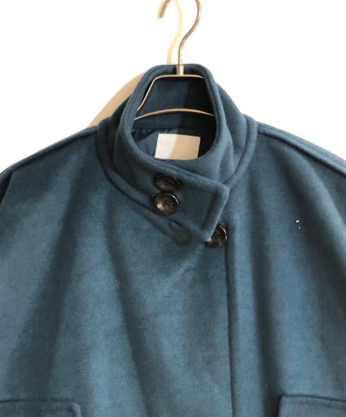 UNOF（ユノフ）UNOF (ユノフ) ウールコート ブルー サイズ:FREEの古着・服飾アイテム
