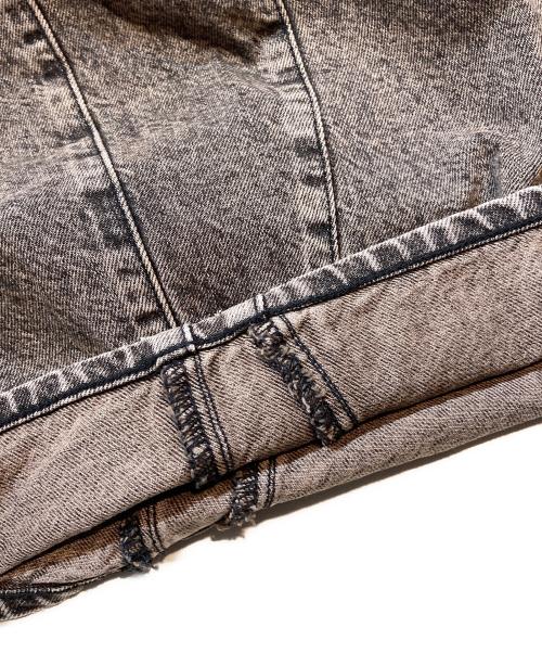 THE TOE（ザ・トゥー）THE TOE (ザ・トゥー) ワイドデニムパンツ ブラウン サイズ:ＸＳの古着・服飾アイテム