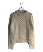 Peregrineペレグリン）の古着「ケーブルニット」｜ベージュ