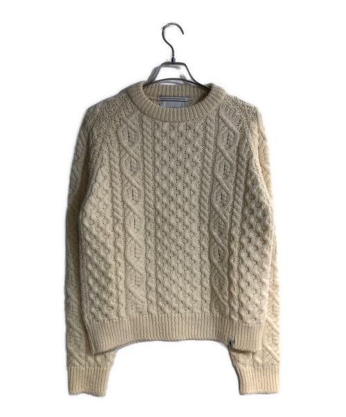 Peregrine（ペレグリン）PEREGRINE (ペレグリン) ケーブルニット ベージュ サイズ:Ｍの古着・服飾アイテム