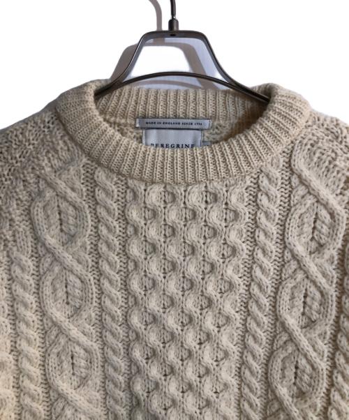 Peregrine（ペレグリン）PEREGRINE (ペレグリン) ケーブルニット ベージュ サイズ:Ｍの古着・服飾アイテム