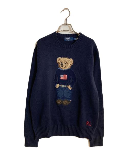 POLO RALPH LAUREN（ポロ・ラルフローレン）POLO RALPH LAUREN (ポロ・ラルフローレン) ポロベアニット ネイビー サイズ:Mの古着・服飾アイテム