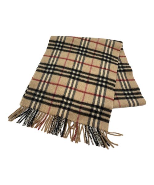 BURBERRY（バーバリー）BURBERRY (バーバリー) カシミヤノヴァチェックマフラー ブラウンの古着・服飾アイテム