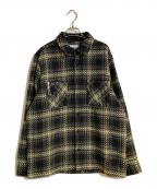 WAX LONDONワックスロンドン）の古着「WHITING OVERSHIRT | HUTTON CHECK」｜ブラック