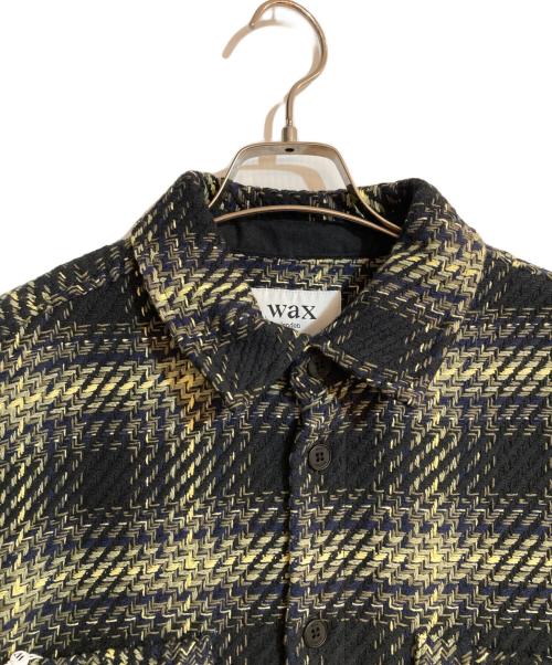 WAX LONDON（ワックスロンドン）WAX LONDON (ワックスロンドン) WHITING OVERSHIRT | HUTTON CHECK ブラック サイズ:Ｌの古着・服飾アイテム