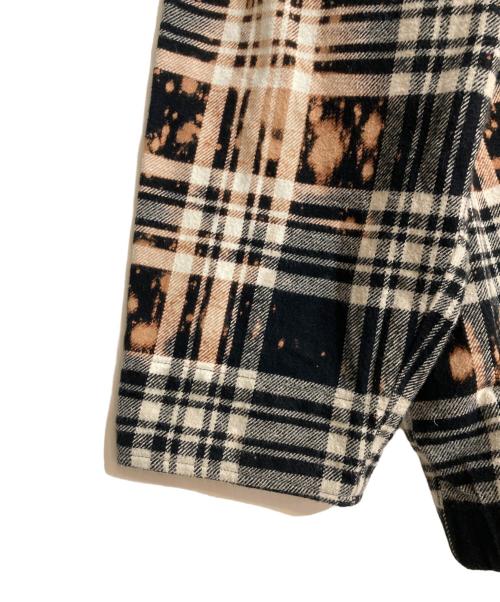 GOODNEIGHBORS SHIRTS（グッドネイバーズシャツ）GOODNEIGHBORS SHIRTS (グッドネイバーズシャツ) チェックノーカラージャケット ブラック サイズ:不明の古着・服飾アイテム