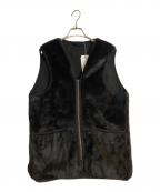 Barbourバブアー）の古着「フロントジップ ファー ライナー」｜ブラック