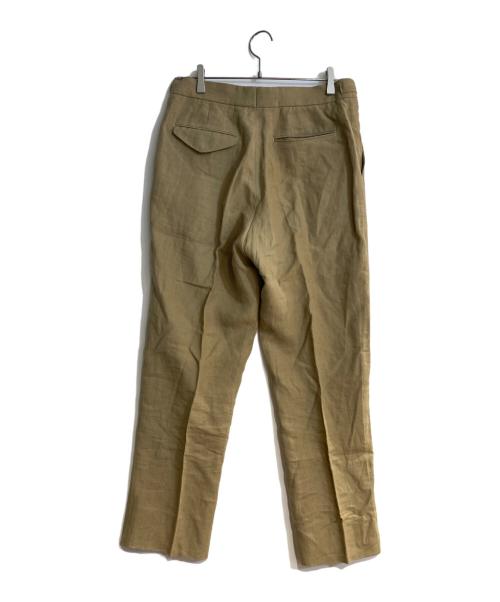 CARUSO（カルーゾ）CARUSO (カルーゾ) Linen Side Adjuster Trouser ブラウン サイズ:Pの古着・服飾アイテム