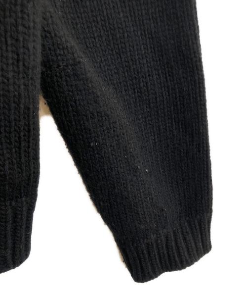 LOUIS VUITTON（ルイ ヴィトン）LOUIS VUITTON (ルイ ヴィトン) ビーズ装飾ウールニット ブラック サイズ:Mの古着・服飾アイテム