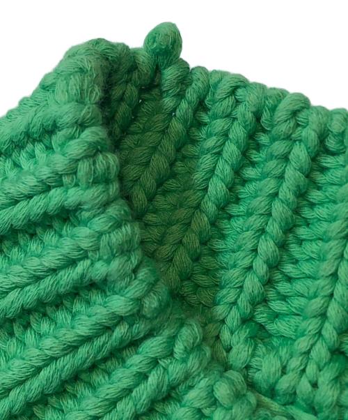 LOUIS VUITTON（ルイ ヴィトン）LOUIS VUITTON (ルイ ヴィトン) エンブロイダリークルーネックニット 黄緑 サイズ:Mの古着・服飾アイテム