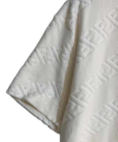 FENDI（フェンディ）FENDI (フェンディ) ズッカ柄パイル地カットソー ホワイト サイズ:Sの古着・服飾アイテム