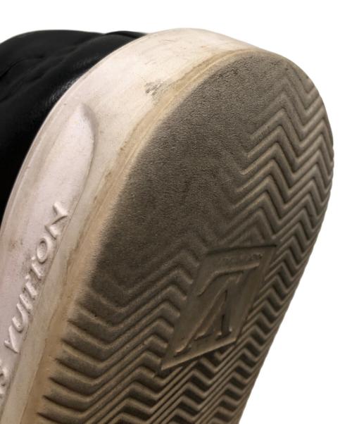 LOUIS VUITTON（ルイ ヴィトン）LOUIS VUITTON (ルイ ヴィトン) ビバリーヒルズライン モノグラムエンボスレザースリッポン ブラック サイズ:7 1/2の古着・服飾アイテム