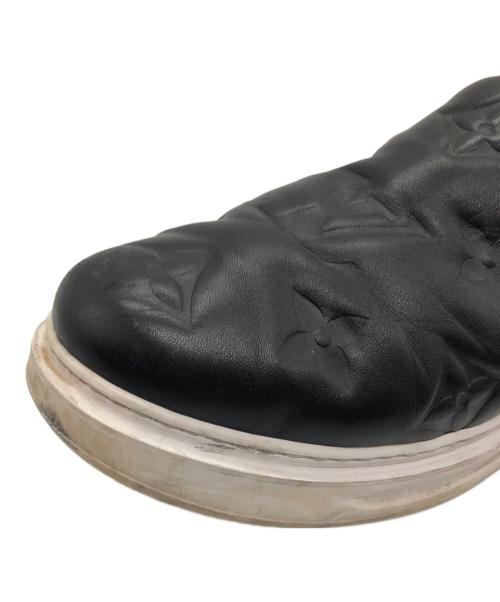 LOUIS VUITTON（ルイ ヴィトン）LOUIS VUITTON (ルイ ヴィトン) ビバリーヒルズライン モノグラムエンボスレザースリッポン ブラック サイズ:7 1/2の古着・服飾アイテム