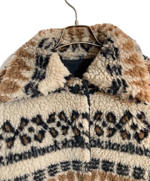 77circa（ナナナナサーカ）77circa (ナナナナサーカ) リバーシブルボアコート ブラウン サイズ:不明の古着・服飾アイテム