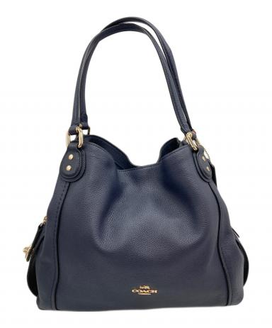 中古・古着通販】COACH (コーチ) イーディーショルダーバッグ ネイビー