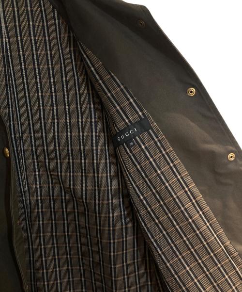 GUCCI（グッチ）GUCCI (グッチ) 金釦ハーフコート ブラウン サイズ:38の古着・服飾アイテム