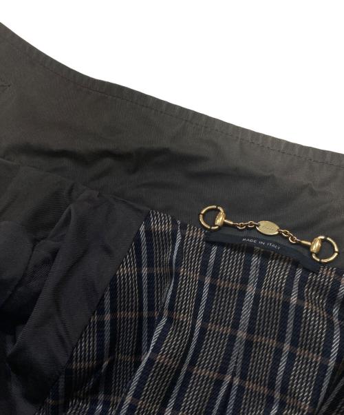 GUCCI（グッチ）GUCCI (グッチ) 金釦ハーフコート ブラウン サイズ:38の古着・服飾アイテム