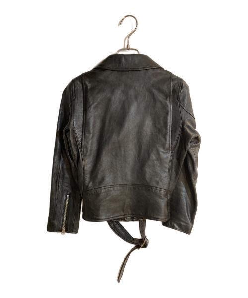 beautiful people（ビューティフルピープル）beautiful people (ビューティフルピープル) シンプルライダースジャケット ブラック サイズ:140㎝の古着・服飾アイテム