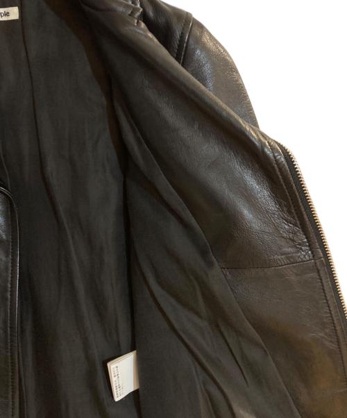 beautiful people（ビューティフルピープル）beautiful people (ビューティフルピープル) シンプルライダースジャケット ブラック サイズ:140㎝の古着・服飾アイテム