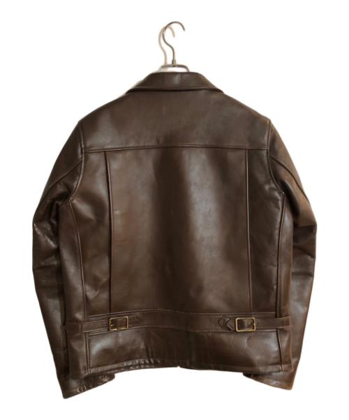 bpr BEAMS（ビーピーアールビームス）bpr BEAMS (ビーピーアールビームス) ホースハイドレザースポーツジャケット ブラウン サイズ:Ｓの古着・服飾アイテム