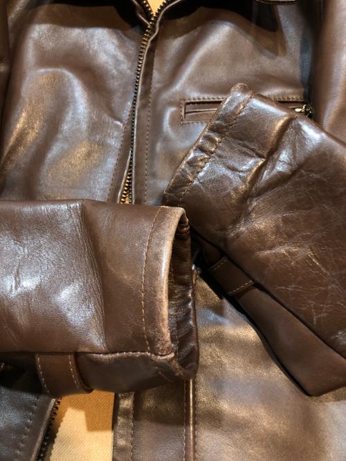 bpr BEAMS（ビーピーアールビームス）bpr BEAMS (ビーピーアールビームス) ホースハイドレザースポーツジャケット ブラウン サイズ:Ｓの古着・服飾アイテム