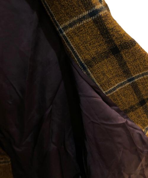 ROBERTO COLLINA（ロベルトコリーナ）ROBERTO COLLINA (ロベルトコリーナ) チェックダブルショートコート イエロー サイズ:Ｓの古着・服飾アイテム