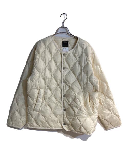 TAION（タイオン）TAION (タイオン) PUBLUX (パブリュクス) 別注マフラー付きミリタリーダウン アイボリー サイズ:Ｌの古着・服飾アイテム