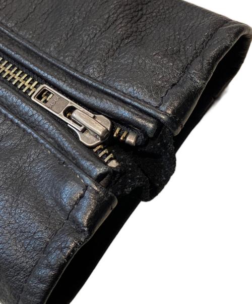 ARMANI EXCHANGE（アルマーニ エクスチェンジ）ARMANI EXCHANGE (アルマーニ エクスチェンジ) レザーライダースジャケット ブラック サイズ:Sの古着・服飾アイテム