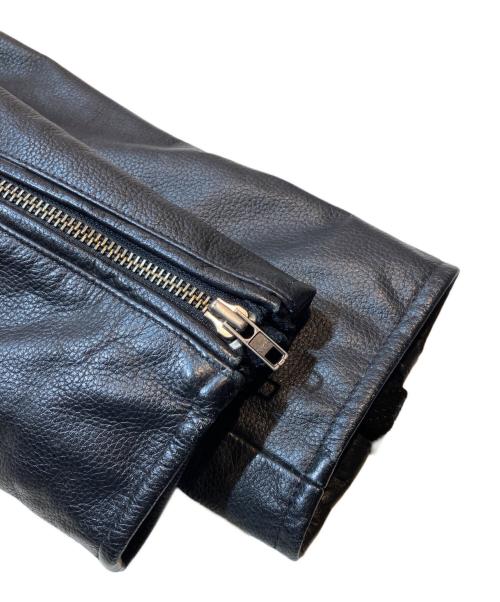 ARMANI EXCHANGE（アルマーニ エクスチェンジ）ARMANI EXCHANGE (アルマーニ エクスチェンジ) レザーライダースジャケット ブラック サイズ:Sの古着・服飾アイテム