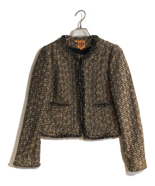 TORY BURCH（トリーバーチ）TORY BURCH (トリーバーチ) ツイードジャケット ブラック サイズ:Sの古着・服飾アイテム