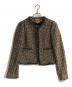 TORY BURCH（トリーバーチ）の古着「ツイードジャケット」｜ブラック