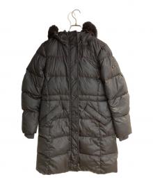 COACH（コーチ）の古着「Cロゴ ダウンコート」｜ブラック