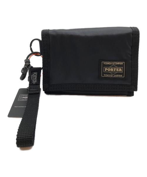PORTER（ポーター）PORTER (ポーター) 3つ折り財布 ブラック 未使用品の古着・服飾アイテム