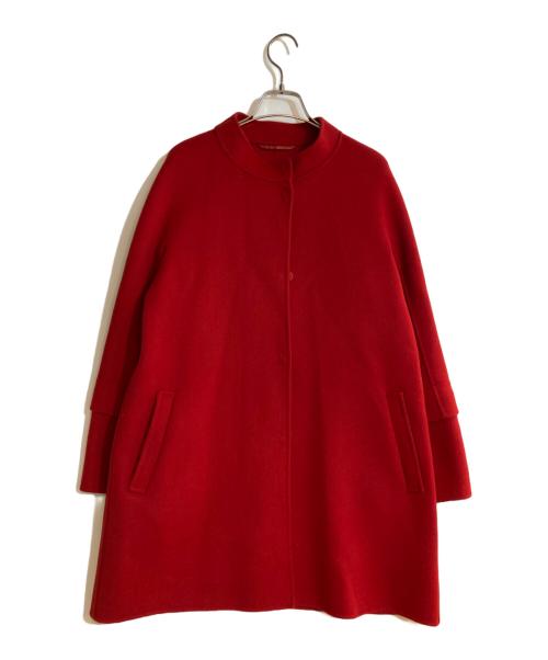 'S Max Mara（エスマックスマーラ）'S Max Mara (エスマックスマーラ) ノーカラーコート レッド サイズ:38の古着・服飾アイテム