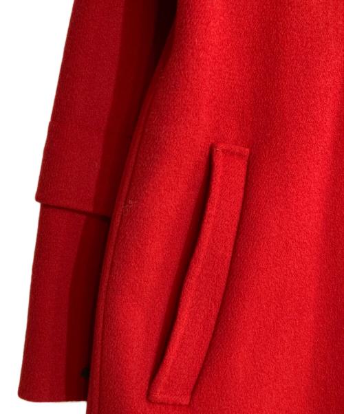 'S Max Mara（エスマックスマーラ）'S Max Mara (エスマックスマーラ) ノーカラーコート レッド サイズ:38の古着・服飾アイテム