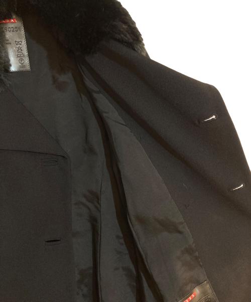 PRADA SPORTS（プラダスポーツ）PRADA SPORTS (プラダスポーツ) ファー付コート ブラック サイズ:40の古着・服飾アイテム