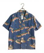 patalohaパタロハ）の古着「15SSトラウトアロハシャツ」｜ブルー