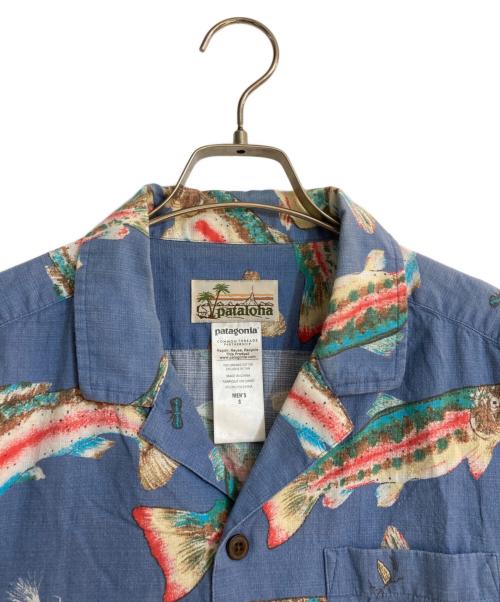 pataloha（パタロハ）pataloha (パタロハ) 15SSトラウトアロハシャツ ブルー サイズ:Sの古着・服飾アイテム