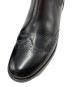 中古・古着 Caminando (カミナンド) ウイングチップサイドゴアブーツ ブラック サイズ:Ｌ：8000円