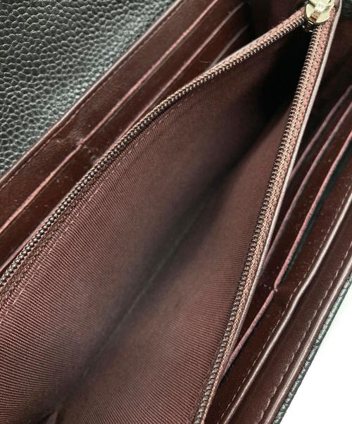 CHANEL（シャネル）CHANEL (シャネル) 二つ折り長財布 ブラックの古着・服飾アイテム