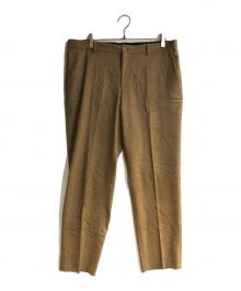 BOSS（ボス）の古着「スリムフィットパンツ ストレッチフランネル」｜ブラウン