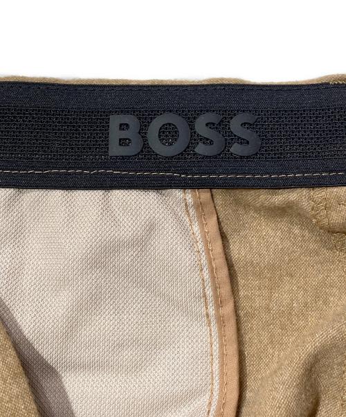 BOSS（ボス）BOSS (ボス) スリムフィットパンツ ストレッチフランネル ブラウン サイズ:52の古着・服飾アイテム