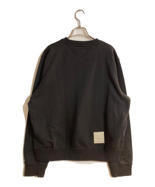 BALLY（バリー）BALLY (バリー) ヴィンテージ加工クルーネックスウェット ブラック サイズ:Ｌの古着・服飾アイテム